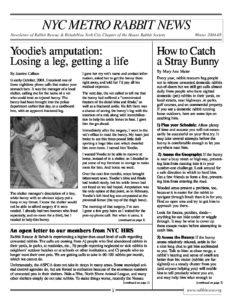 THUMP-NYC Metro Rabbit News Winter 2004-05